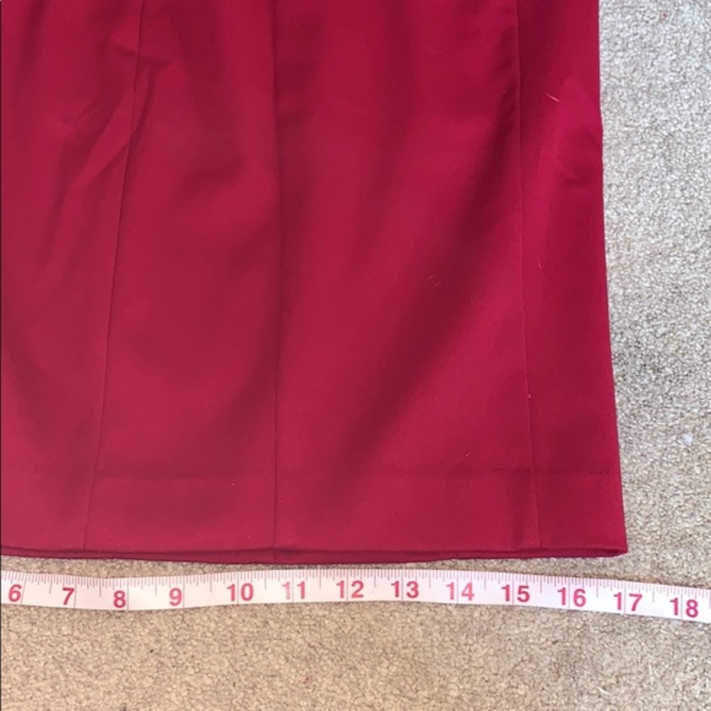 EXPRESS Design Studio Size 2 Red Pencil Skirt - Picture 9 of 10